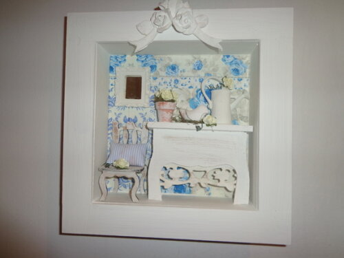 Quadro Miniatura em Azul-1