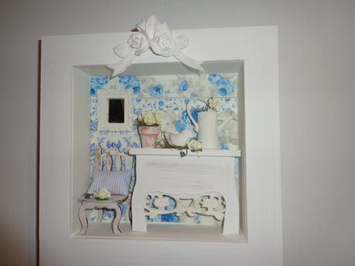Quadro Miniatura em Azul-1