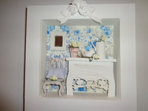 Quadro Miniatura em Azul-1