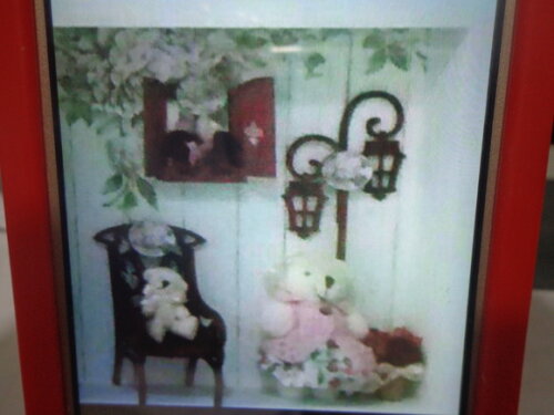 Quadro Miniatura Ursinhos na Varanda