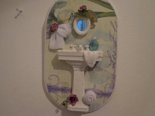 Quadro Oval para Banheiro