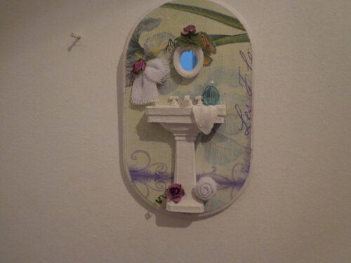 Quadro Oval para Banheiro