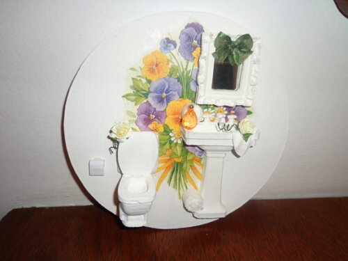 Quadro para Banheiro Redondo-02
