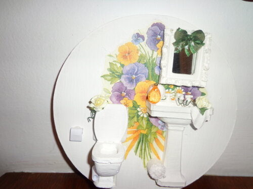 Quadro para Banheiro Redondo-02