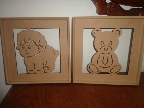 Quadro Recortado a Laser Animais