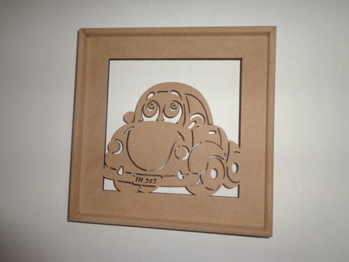 Quadro Recortado a Laser Fusca