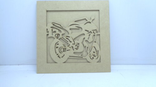Quadro Recortado Moto em mdf