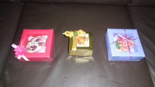 Sabonetes Decorado em Caixas
