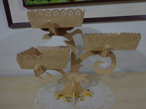 Trio de Bandejas com Suporte