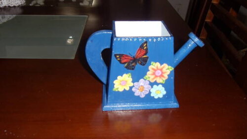 Vaso em Mdf,regador Primavera