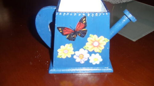 Vaso em Mdf,regador Primavera