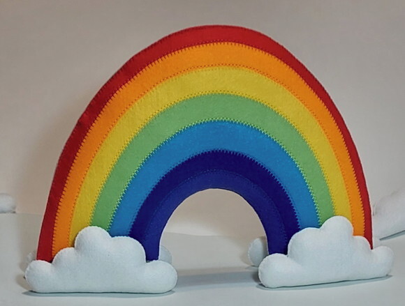 Arco-íris em Feltro
