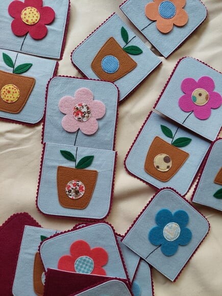 Jogo da Memória de Flores