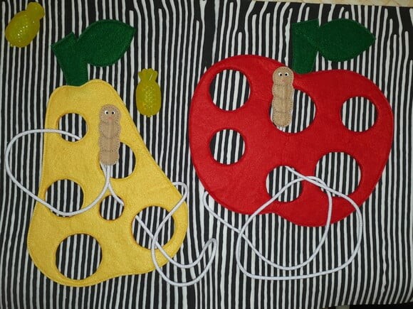 Kit -duas Frutas de Alinhavo da Diversão