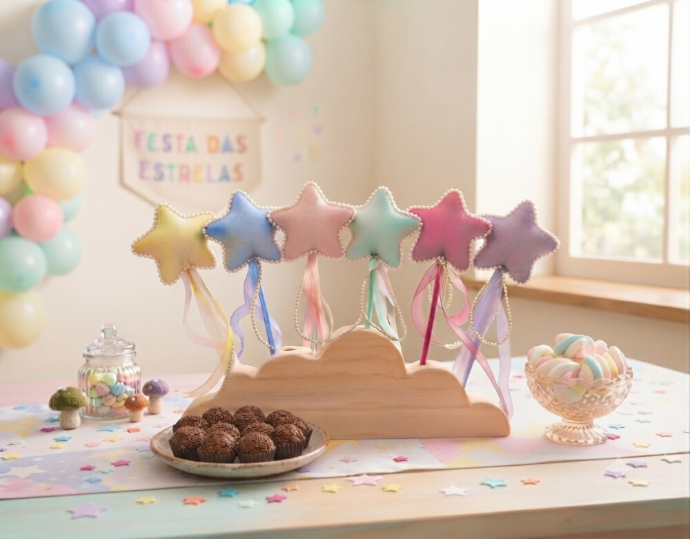 Varinha de fada  ou mágica  para decoração aniversário conto