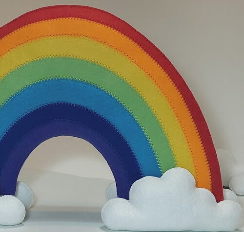 Arco-íris em Feltro