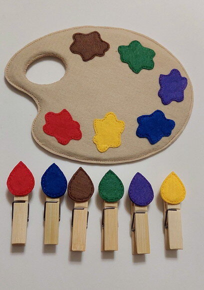 Paleta de Cores- Atividade de Pareamento