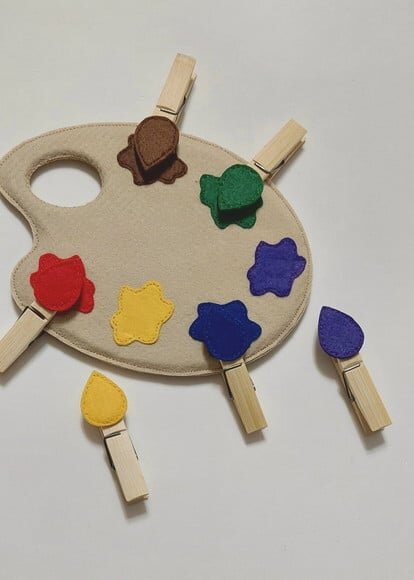 Paleta de Cores- Atividade de Pareamento