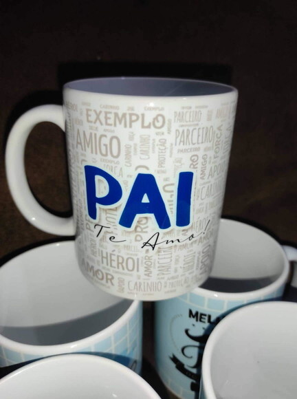 Caneca Tema Dia dos Pais 10 Unidades