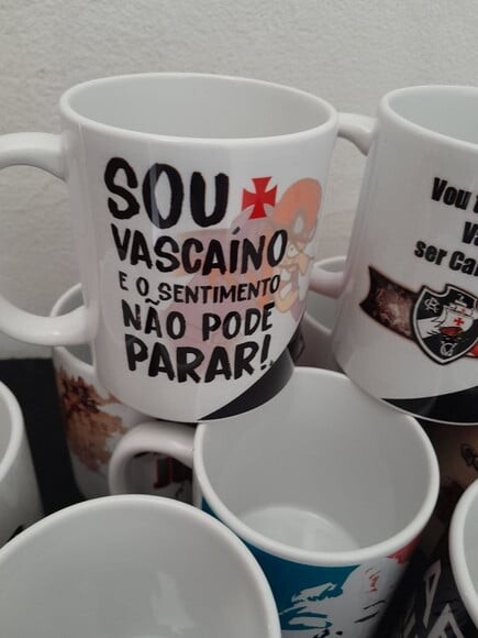 Caneca Tema Vasco ou Outros Times