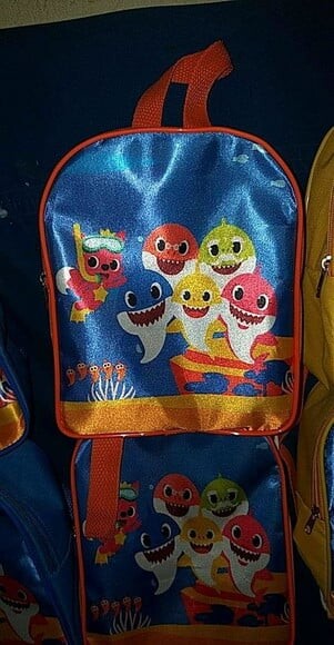 Dia das Crianças Baby Shark Mochila Personalizada