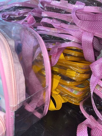 Mochila Cristal Personalizada Tema Brinquedos