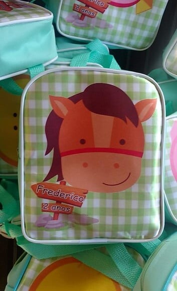 Mochila Personalizada Tema Fazendinha
