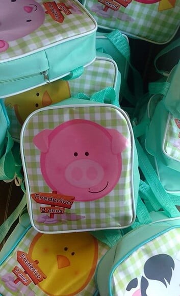 Mochila Personalizada Tema Fazendinha