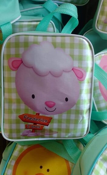 Mochila Personalizada Tema Fazendinha