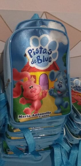 Mochila Tamanho Grande Pistas de Blue