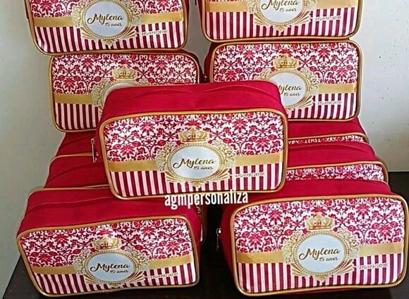 Necessaire Luxo Lembrança para 15 Anos