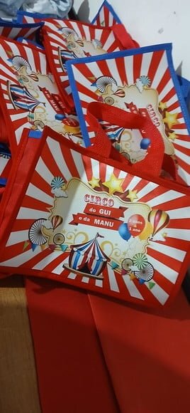 Bolsa Personalizada Tema Circo e Outros...