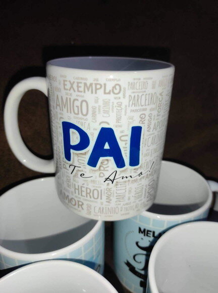 Caneca Tema Dia dos Pais 10 Unidades