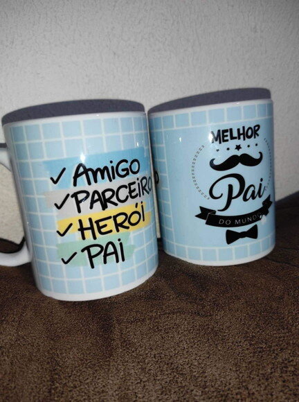 Caneca Tema Dia dos Pais 10 Unidades