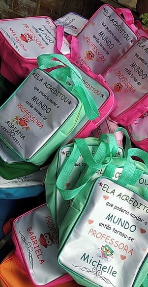 Dia dos Professores Bolsas Personalizadas