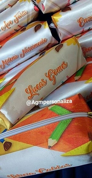 Estojo Escolar Personalizado Tema de Sua Preferência