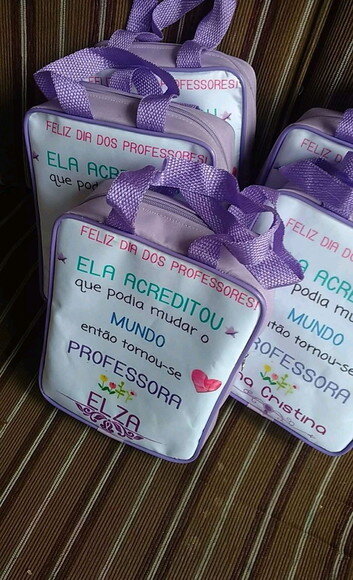Lembrança Natal, Dia dos Professor Bolsa ou Porta Chuteiras