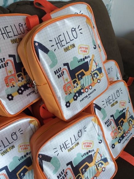 Mochila Personalizada Tema Transportes