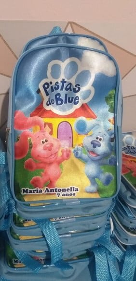 Mochila Tamanho Grande Pistas de Blue