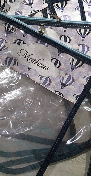 Saquinho Organizador Tema Balões