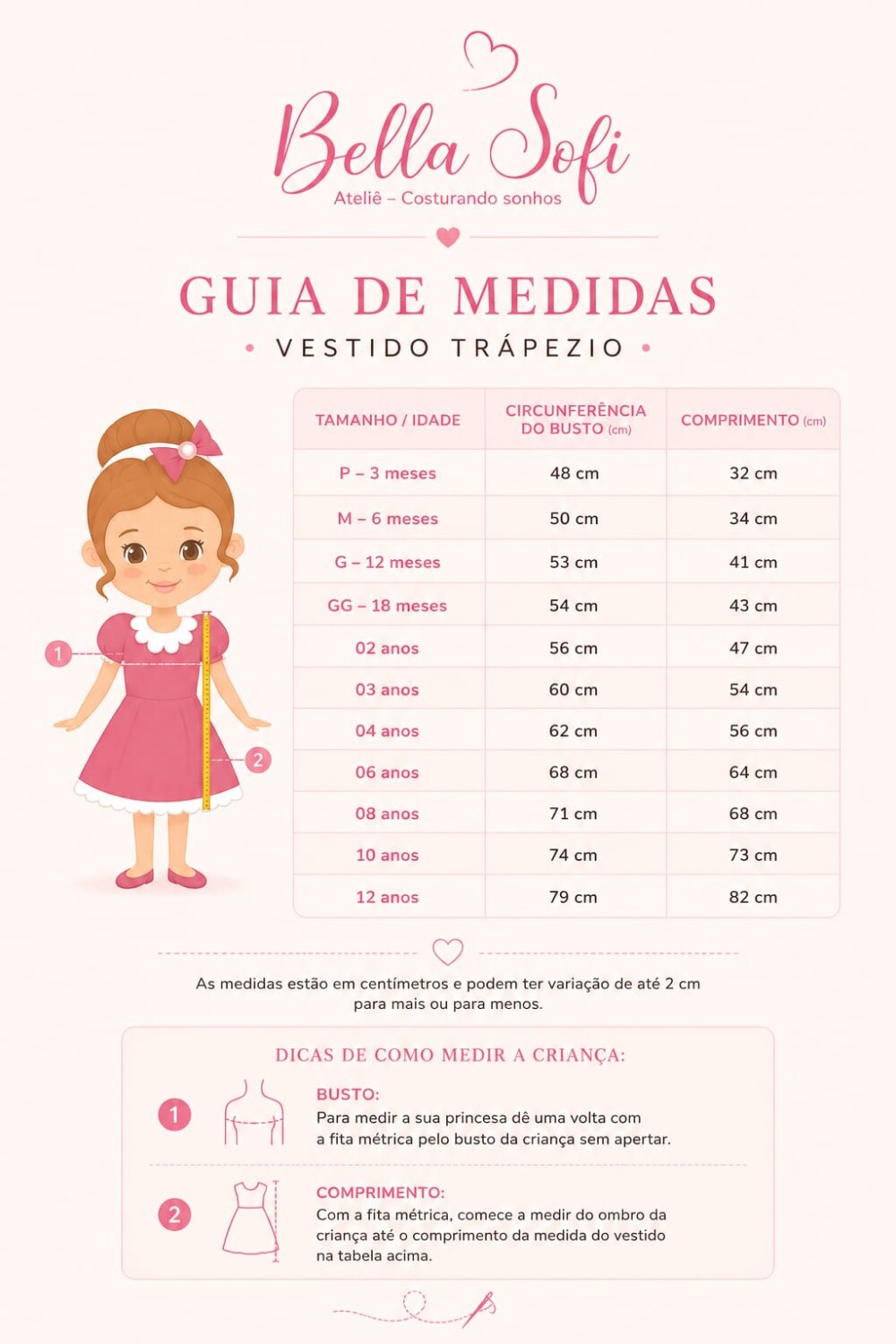 Vestido Infantil Baby Shark Rosa com Alta-costura e Acabamento Fi