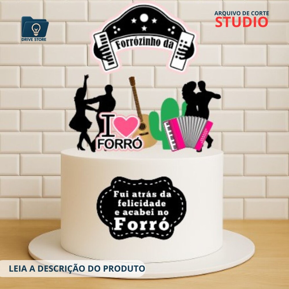 Arquivo de corte topo de bolo forró