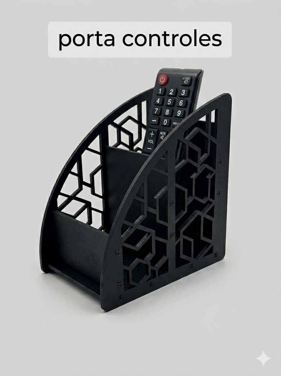 Porta controle para TV, Home Theater ou Ar Condicionado em MDF