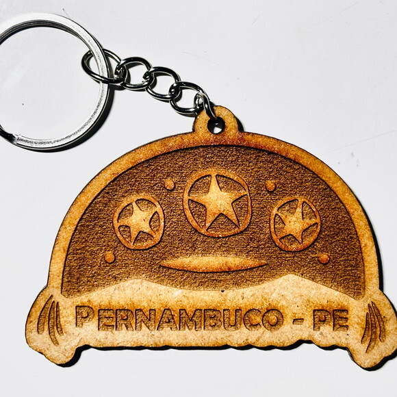Chaveiro Personalizado em mdf com Gravação a Laser