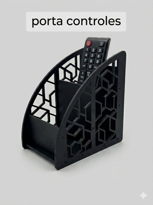 Porta controle para TV, Home Theater ou Ar Condicionado em MDF
