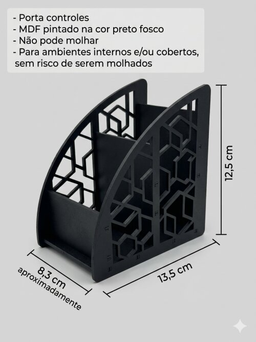 Porta controle para TV, Home Theater ou Ar Condicionado em MDF
