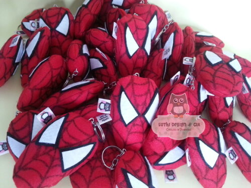 Chaveiro Homem Aranha em feltro