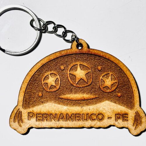 Chaveiro Personalizado em mdf com Gravação a Laser