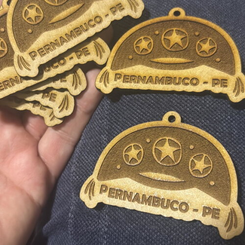Chaveiro Personalizado em mdf com Gravação a Laser