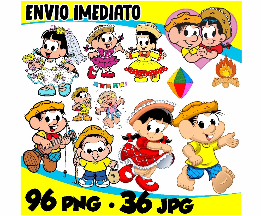Kit Digital Chico Bento Festa junina